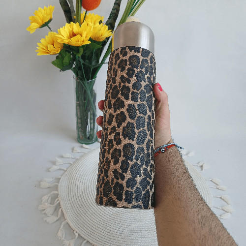 Termo bala de acero Animal Print (PU)