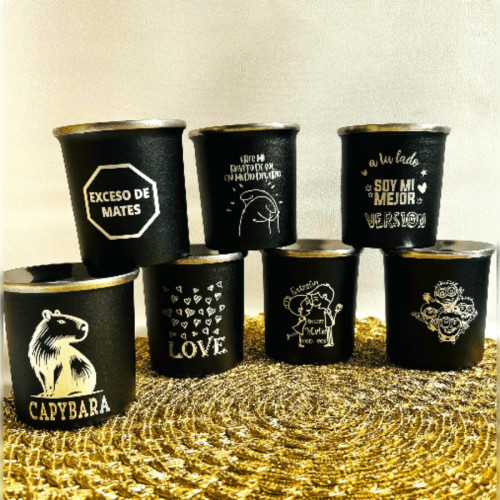 Mate de Acero Grabado (Surtidos)