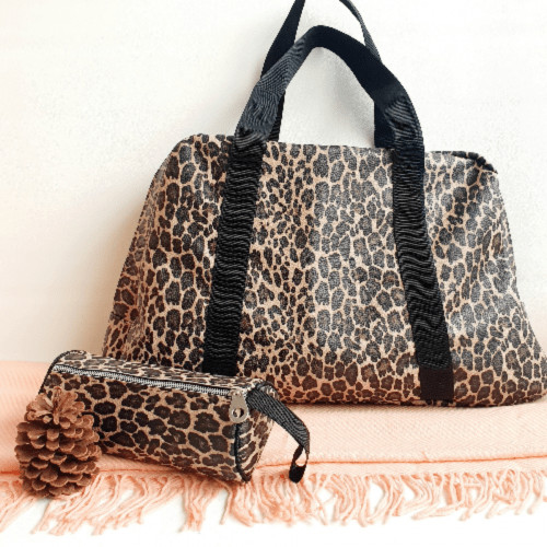 Bolso Otilia Animal Print + Cartuchera