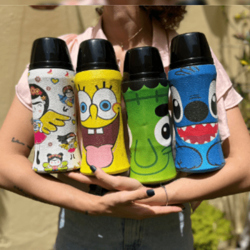 Termitos 750cc plásticos forrados en Diseño niños